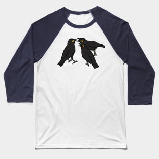 Cartoon crows Baseball T-Shirt